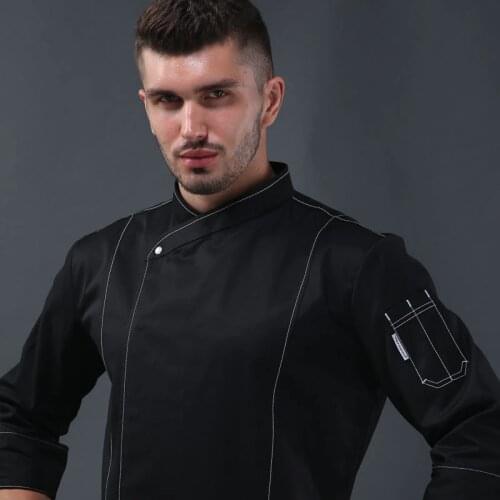 Food service plus size quality head chef jacket restaurant uniforms shirts kitchen lady chef shirts unisex restaurant uniforms