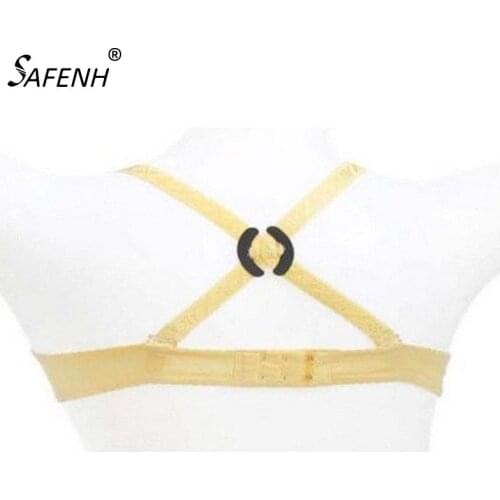 3PCS Adjust Webbing Bra Strap Hide Buckles Shadow-Shaped Push Up Non-slip Buckle Clip Strap Holders Clasp Underwear Accessories