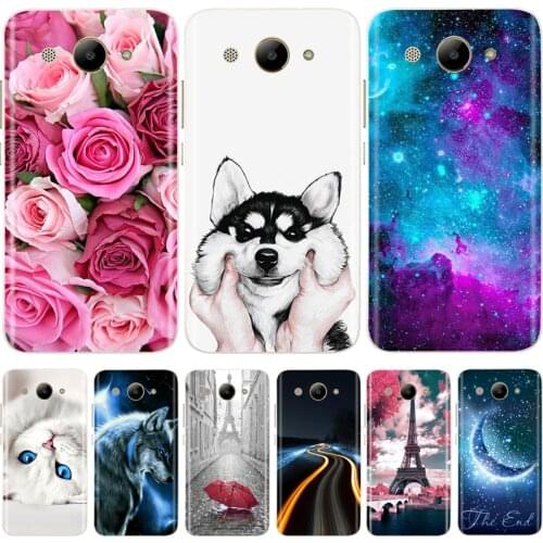 Silicone Case For Huawei Y3 2017 Cover Cute Pattern Soft TPU Phone Case For Huawei Y3 Y 3 2017 CRO-L22 CRO-U00 Bumper Coque Etui