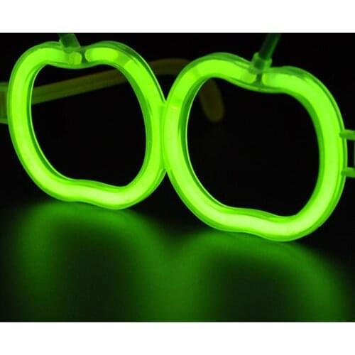 20pcs/lot Luminous plastic glasses frame shape light stick glasses glow stick accessories for party concert decoration