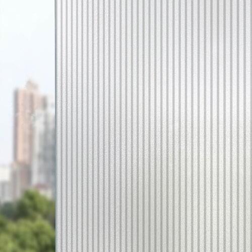 Thin vertical stripe pattern window frosted glass sticker bathroom anti-glare bathroom film anti-peep shading window film