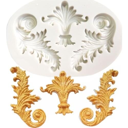 Border silicone mold vintage border molds Fondant Molds Chocolate Gumpaste Sugarcraft Mold Fondant Cake Decorating Tools