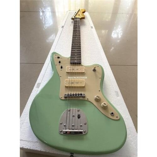High quality classic surf green master jazz electric guitar can be customized free shipping