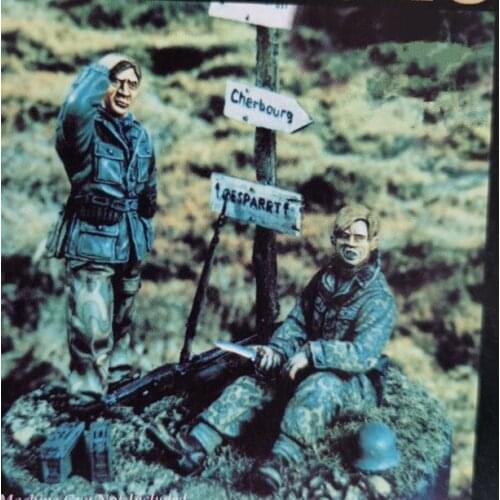 1/35 Resin Figure Model Kit Unassambled Unpainted 837 (WITH BASE)