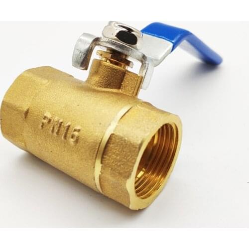 1/4" 3/8" 1/2" 3/4" 1" BSP Female Thread Brass Ball Valve Shut Off Switch Connector Adapter for Water Oil Air
