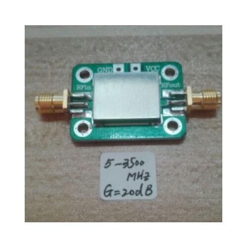 1PC 5~3500MHz 20dB RF wideband low-noise amplifier amplifier LNA 5-3500MHz GaiN 20dB with a shield case
