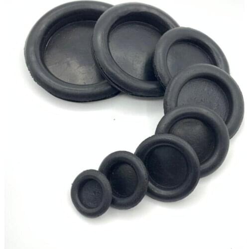 200PCS/1LOT Closed Easy Fit Single-Sided Plastic Grommet Rubber Wiring Protective Coil Sealing Ring Sleeve 14 16 18 20 22-40mm
