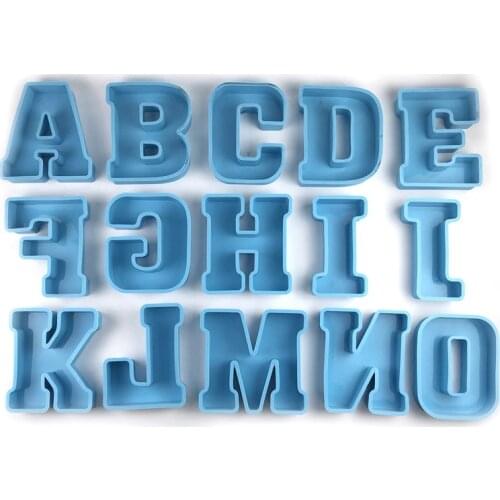 26PCS/set Silicone Alphabet Molds Capital Large Letter Molds Epoxy Resin Molds for DIY Craft Birthday Party Couple Home Decor