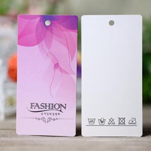 500pcs/lot 400gsm custom hang tags clothing tag price label paper tags personalized logo tag free shipping