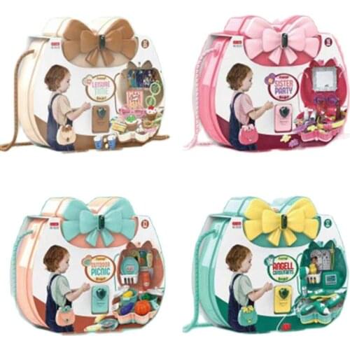 Childrens simulation play house makeup accessories candy medical tools play house shoulder bag gift toy four colors