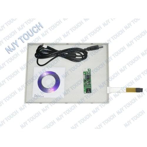 Free shipping 10.4 Inch 4 Wire Resistive 225x173mm Touch Panel USB Kit for 10.4" LCD Screen