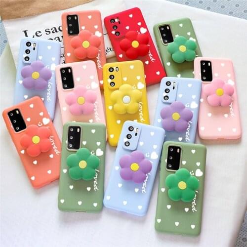 Flower Case For Huawei P30 P20 P10 Mate 10 20 P40 Lite E Pro P Smart 2021 Y6 Y7 Y9 2019 Y7P Y8P Y8S Nova 3 3i 5t TPU Holder Case