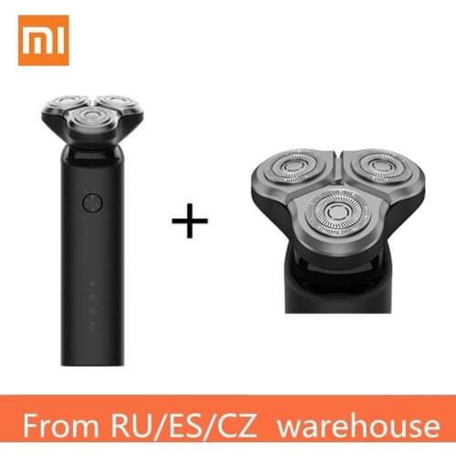 XIAOMI MIJIA Mens Electric Shaver Rechargeable Men Face Shaving Device 3 Blade Portable Washable Smart Razor