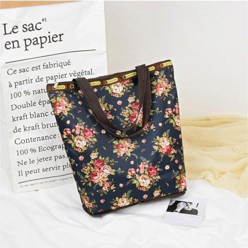 European and American large-capacity shopping bags, folding shoulder bags, new female bags, canvas shoulder bags, big bags