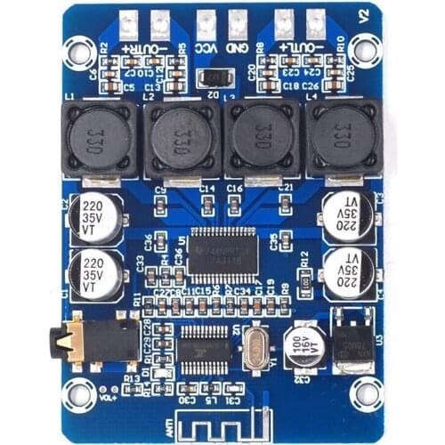 GTBL XH-M314 Ultra-Clear Bluetooth Digital Power Amplifier Board TPA3118 Dual 45W Audio Amplifier Module AUX Decoding 12-28V