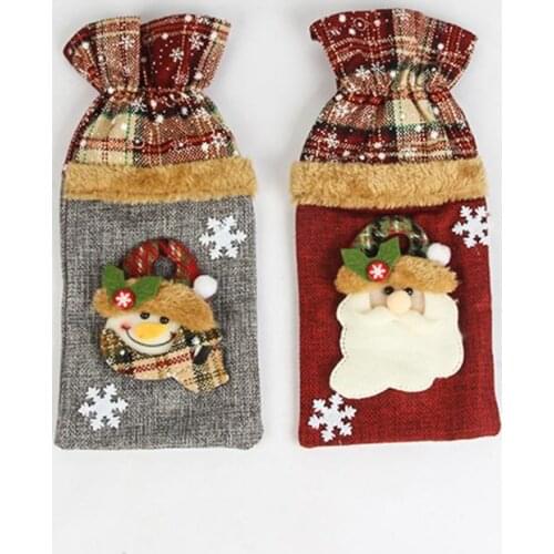 Wear Resistant 3 Styles Christmas Festival Decorative Beer Bag for Home