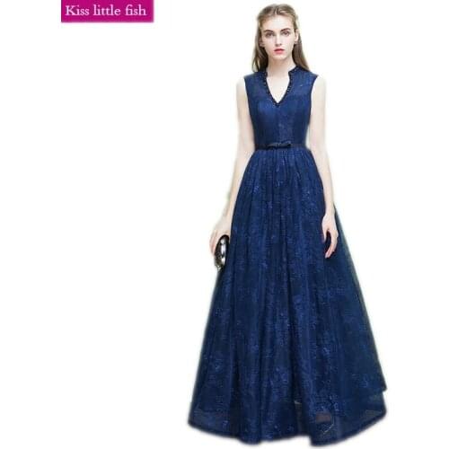 Kiss little fish V-neck Women Dresses