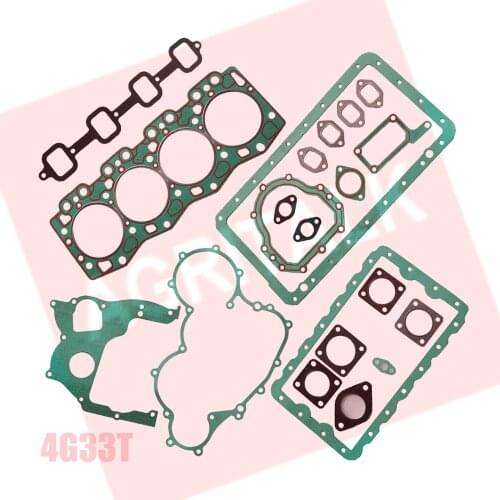 Set of gaskets including the head gasket for Changchai 4G33T, Part number