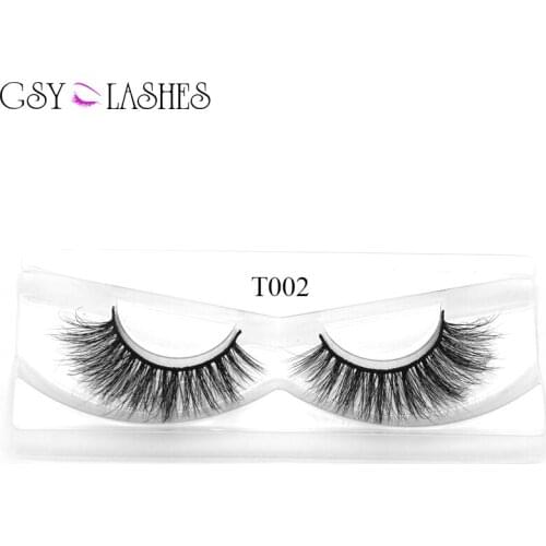 GSY Mink Lashes, 3D Mink Eyelashes Natural False Eyelashes 3D Mink Lashes Natural Look Eyelashes Hand-made Fluffy Volume Lashes