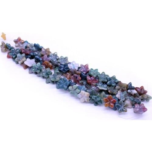 Wholesale 26PCS/lot Natural Semi-Precious Stones Little Flower DIY Jewelry Beads Necklace Multicolor