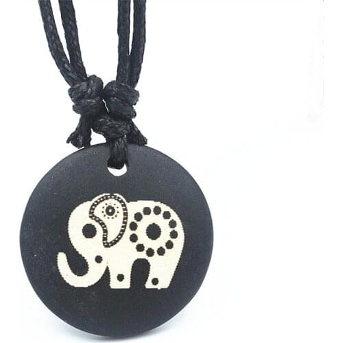 Lovely Ethnic Elephant Pendant Tibetan Yak bone elephant Necklace Surfer XL66