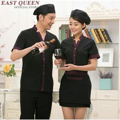 Hotel uniform Restaurant waitress uniforms waitress uniform pastry chef clothing housekeeping clothing NN0035 W