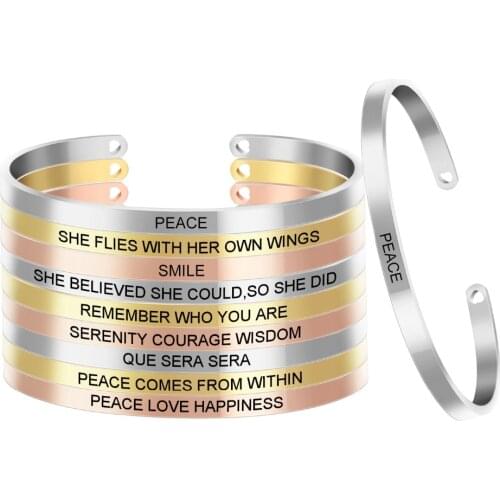 Vocheng Endless Engraved Bracelets