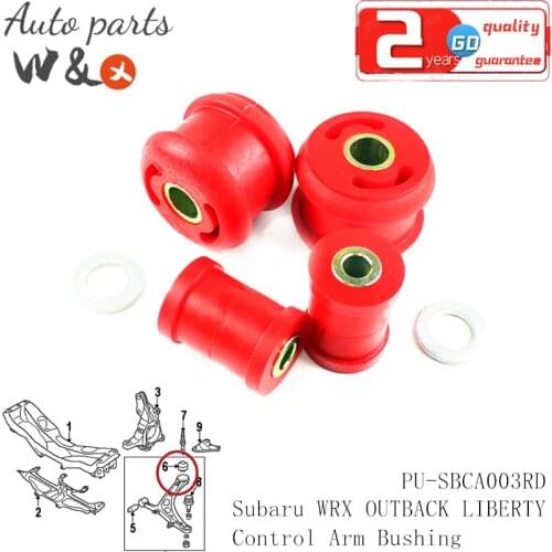 Control Arm Bushing For Subaru WRX STI Impreza Outback LibertyI 03-no Suspension Oscillating Arm Bushing Kit PU-SBCA003RD