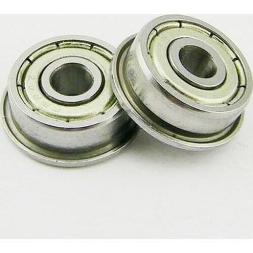 10pcs Miniature Flange Bearing 4x13x5mm F624ZZ