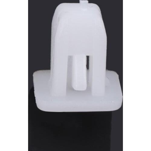 50 Pcs White Square Car Body Plastic Push Pin Rivet Fasteners Trim Moulding Clip