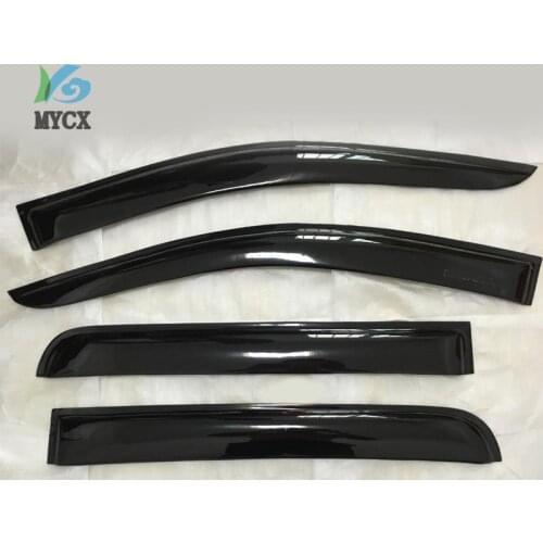 Car wind deflector for nissan navara frontier 2017 D23 black window deflector guard for nissan navara np300 2014-2019 vent visor