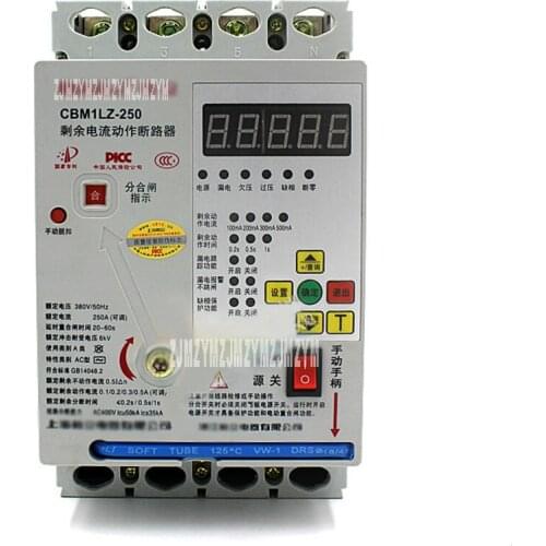 CBM1LZ 4P 100A Intelligent Three-phase Leakage Under-voltage Protector 380V Automatic Reclosing Overload Short Circuit Breaker