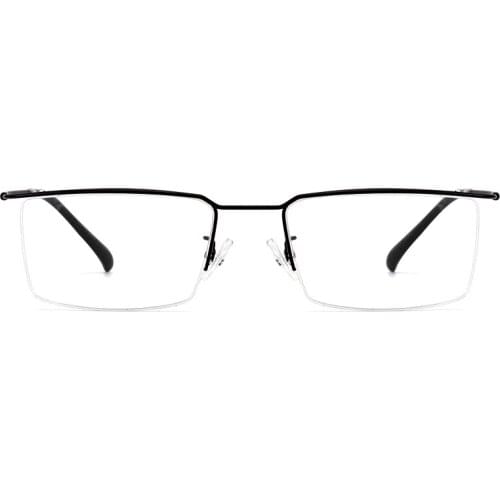 Business eyebrow glasses frame ultra-light slender glasses frame myopia optical glasses prescription half-frame glasses