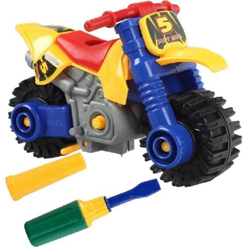 DIY Disassembly Assembly Motorcycle Motorbike Nuts Model Education Kids Toy