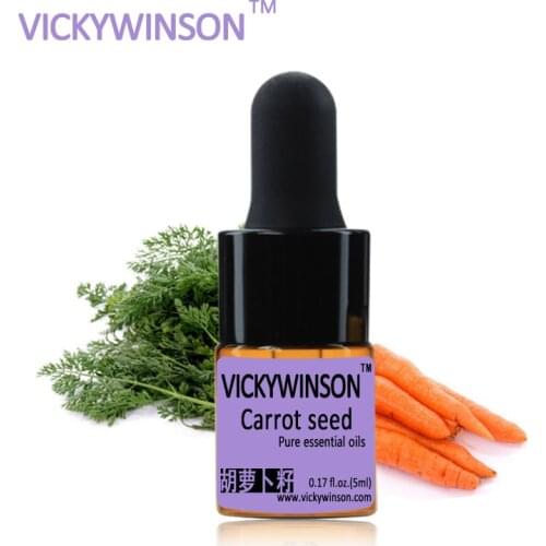 Carrot seed essential oil 5ml Pure Natural Plant Carrot Seed Oils Ladies Whitening massage oil detox