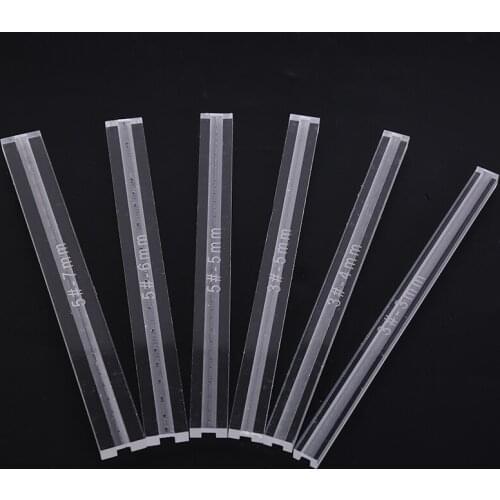 1PCS Zipper Anti-overflow Ruler Acrylic Template Sewing Accessories For Leather Acrylic Zipper Glue Leak