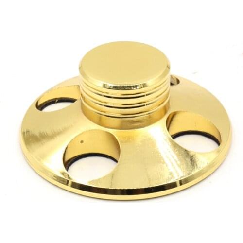 Free shipping one piece Gold plated HiFi Record Player Weight LP Disc Stabilizer Turntable Vinyl Clamp