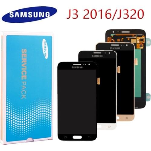 Original 5.0" LCD for SAMSUNG J3 2016 LCDDisplay J320 J320F LCD Touch Screen Digitizer J3 Lcd 2016 J320FN Display
