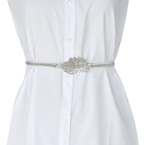 Belts for Women Designer Elastic Dress Elegant Girl Stretch Skinny Waist Belt Cummerbund Metal Spring Female Belt Ceinture femme