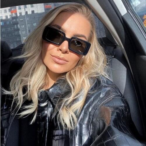 Rectangle leopard acetace frame fashion style green lens lady eyewear