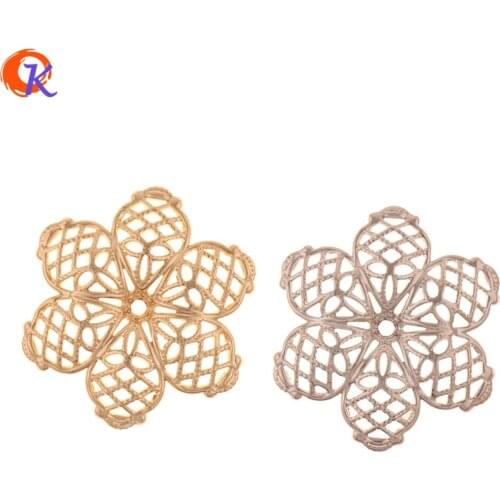 Cordial Design 50Pcs 27*27MM Jewelry Accessories/Hand Made/Charms Earrings/Genuine Gold Plating/DIY Making/Earring Findings