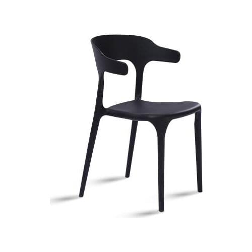 Chair modern minimalist lazy Nordic dining chair home plastic stool back fashion casual desk