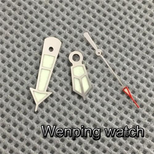 Super Green Luminous C3 Silver Green Watch Hands Fit NH35 NH36 Movement