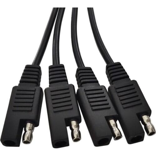 SAE 5 Way Extension Cable Y Splitter Flexible & Durable 1 to 4 SAE Extension Cable for Motorcycle Automotive(1 to 4)
