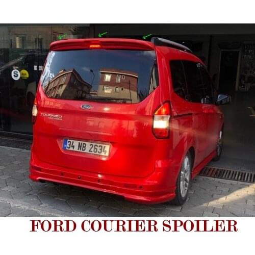 For Ford Courier 2014-2020 Spoiler Auto Accessory Universal Spoilers Car Antenna For Car Styling Diffüser Flaps Splitter Black