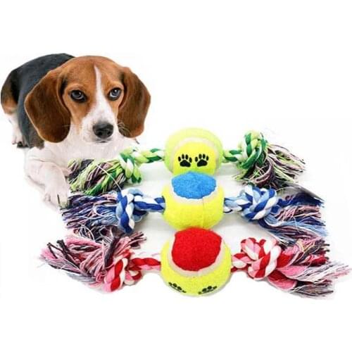 Pet rope knot indestructible dog toy jaw exerciser for exercise training dog toy interactive chew chewing balldog teeth cleaning