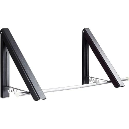 Retractable Clothes Rack-Laundry Room Drying Rack Wall Mounted Clothes Hanger Foldable Clothes Wall Hanger