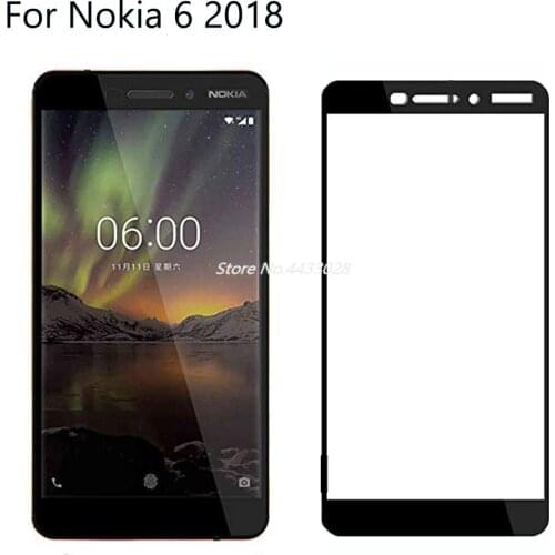 Tempered Mobile Phone Glass For Nokia 6 2018 Full Coverage Screen Protector For Nokia6 2018 Full Cover Protective Film Glass