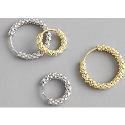 Real 925 sterling silver geometric hoop earrings for women orecchini, simple gold color circle small hoops earrings jewelry