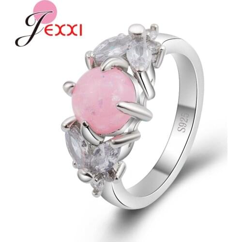 New Elegant Sweet Flower Silver Ring For Women Fashion Jewelry Party Holiday Flash Constant Love Vintage Rings